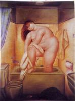 Botero, Fernando - Abstract oil painting.